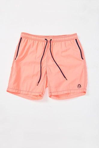 Forever21 Mr. Swim Tropical Contrast-stitch Swim Trunks