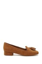 Forever21 Women's  Faux Suede Tassel Loafers