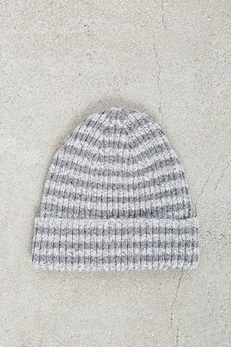 21 Men Men Striped Woolen Beanie