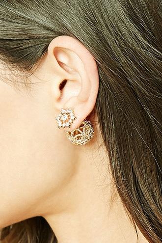 Forever21 Ornate Cutout Ear Jackets