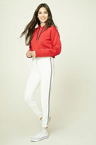 Forever21 Rainbow-stripe Sweatpants