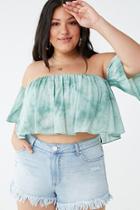 Forever21 Plus Size Tie-dye Off-the-shoulder Top