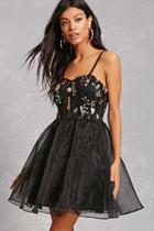 Forever21 Embroidered Tulle Dress