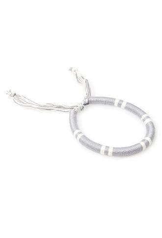 21 Men Thread-wrapped Bracelet (grey)