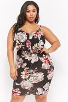 Forever21 Plus Size Layered Floral Cami Dress