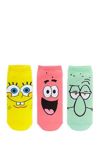 Forever21 Spongebob Ankle Socks - 3 Pack