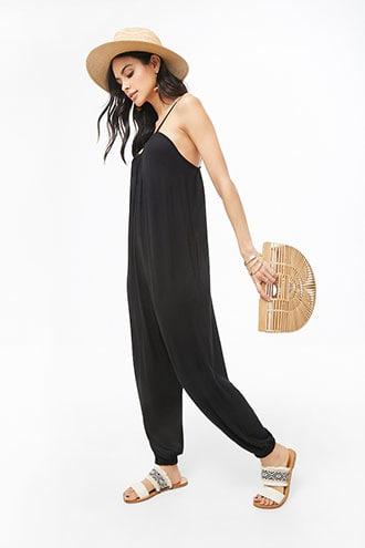 Forever21 Shirred Cami Jumpsuit