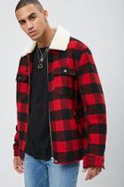 Forever21 Plaid Flannel Zip-up Jacket