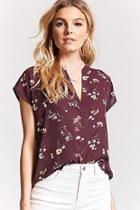 Forever21 Floral High-low Top