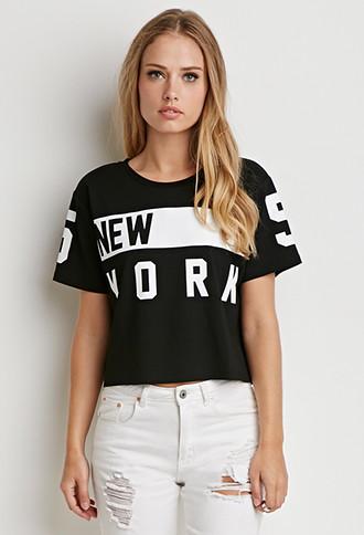 Forever21 New York Boxy Tee