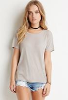 Forever21 Drop-sleeve Ribbed Tee