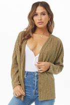 Forever21 Ribbed Sweater-knit Cardigan