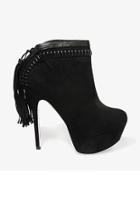 Forever21 Faux Leather Stitched Booties