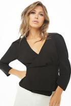 Forever21 Pintucked Wrap Top