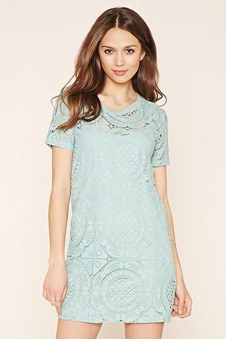 Love21 Women's  Contemporary Crochet Dress