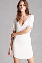 Forever21 Raw-cut Jersey Knit Dress