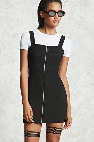 Forever21 Ring Zipper Pull Combo Dress