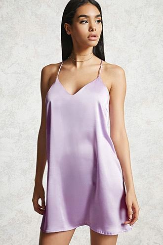 Forever21 Satin Racerback Slip Dress