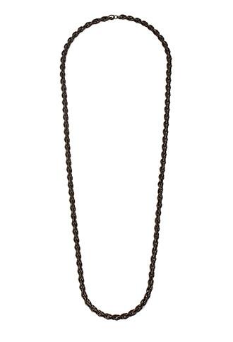 21 Men Rope Chain Necklace (black)