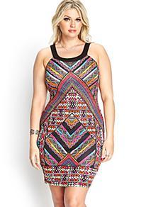 Forever21 Modern Tribal Print Dress