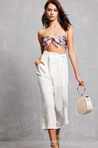 Forever21 Tie-waist Cropped Pants