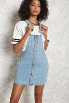 Forever21 Button-up Denim Overall Dress
