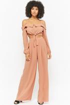 Forever21 Crop Top & Palazzo Pants Matching Set