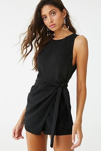 Forever21 Sleeveless Wrap-front Romper