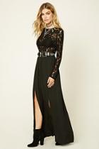 Forever21 Women's  Semi-sheer Lace Maxi Dress