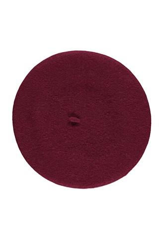 Forever21 Felt Wool-blend Beret (burgundy)