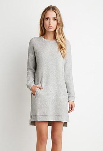 Forever21 Drop-sleeve French Terry Dress