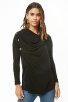Forever21 Hooded French Terry Wrap Top