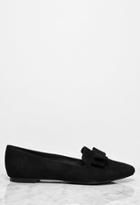 Forever21 Faux Suede Bow Flats