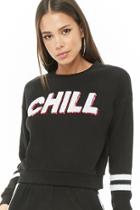 Forever21 Chill Sequin Graphic Sweatshirt