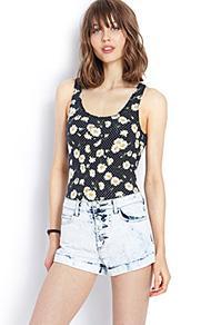 Forever21 Acid Wash High-waisted Shorts