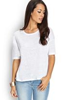 Forever21 Contemporary Knit Linen Tee