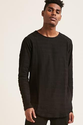Forever21 Kayden K Curve Hem Tee