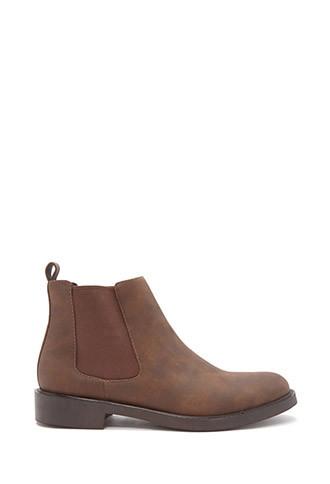 21 Men Faux Leather Chelsea Boots (brown)