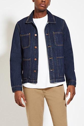 21 Men Men's  Four-pocket Denim Jacket