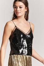Forever21 Sequin Lace Cami