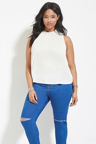 Forever21 Plus Women's  Plus Size Braided Top