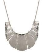 Hammered Bib Necklace