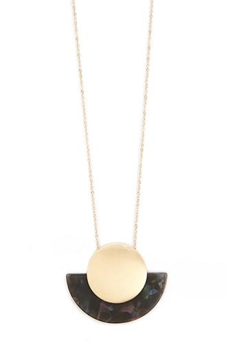 Forever21 Floral Locket Layered Necklace