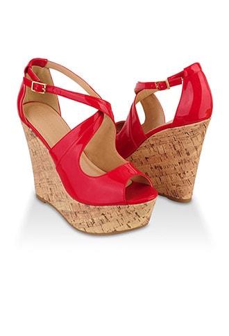 Forever21 Patent Peep-toe Wedges
