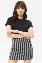 Forever21 Dash-striped Mini Skirt