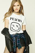 Forever21 Peachy Face Graphic Tee