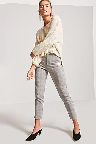 Forever21 High-rise Glen Plaid Pants