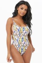 Forever21 Chain & Tassel One-piece Swimsuit