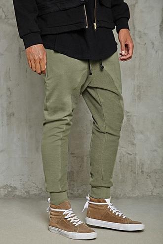 Forever21 French Terry Zipper Sweatpants
