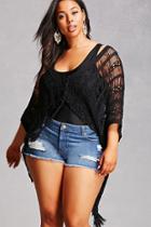 Forever21 Plus Size High-low Crochet Top